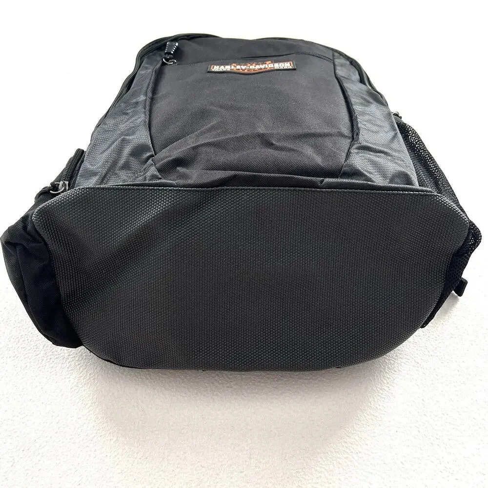 Harley Davidson Genuine Motorcycle Black Bar Shield Backpack Laptop Compartment